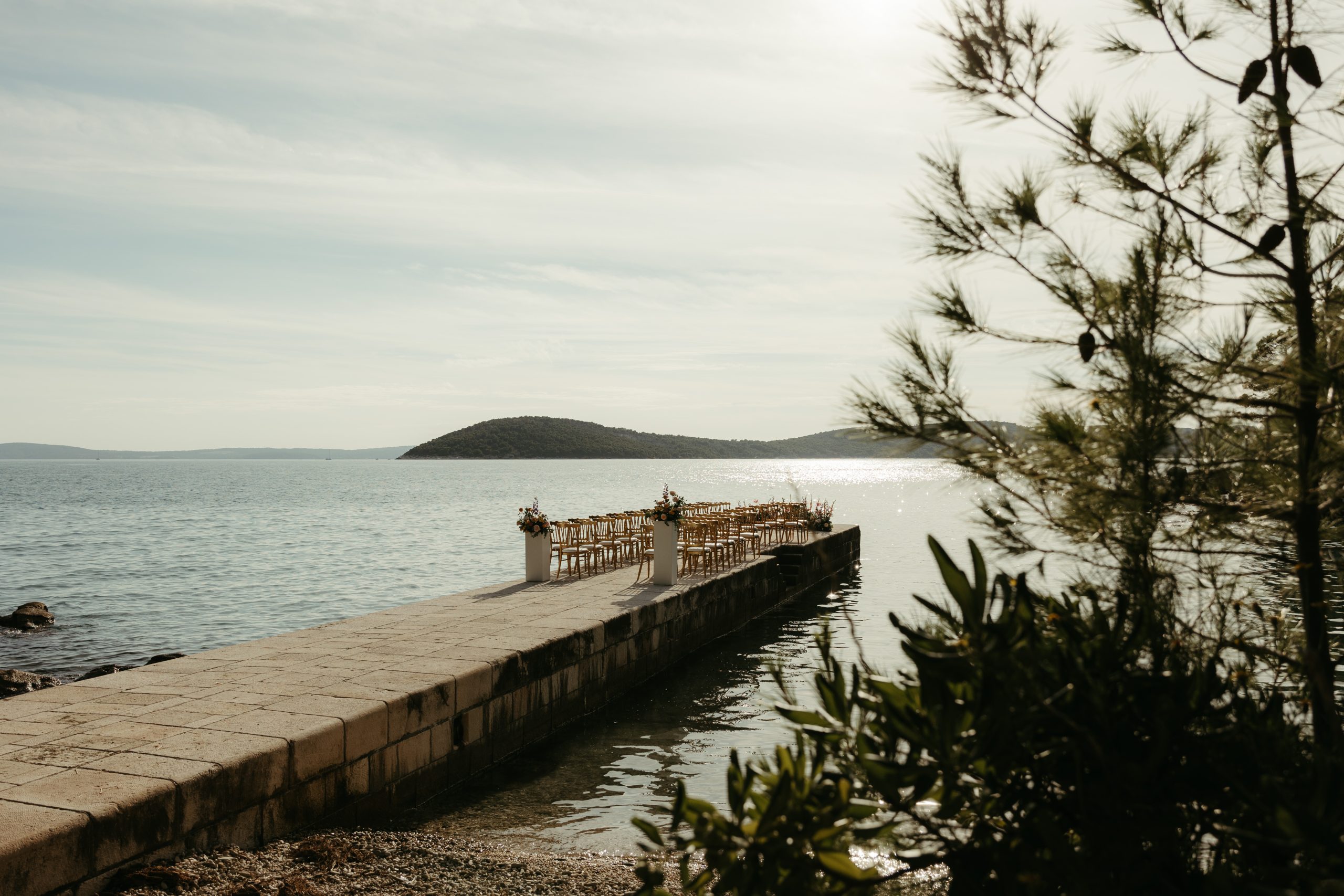 villa dalmacija pier wedding