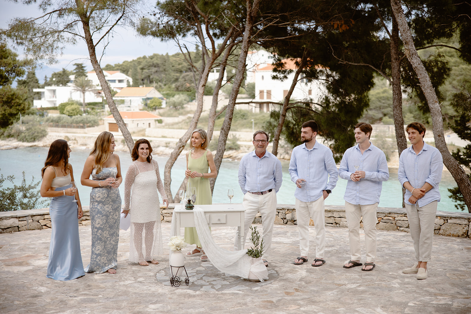 brac island villa wedding