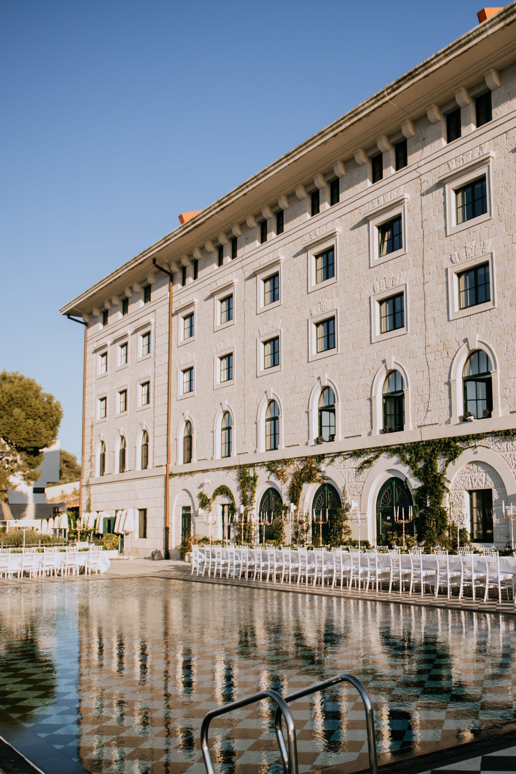 brown beach house trogir wedding