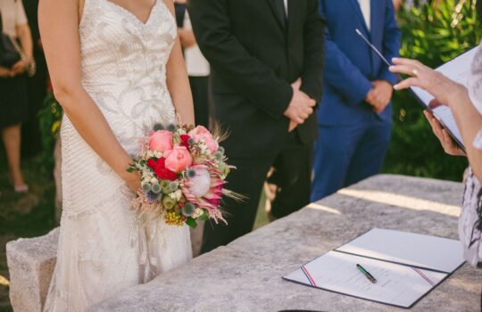 wedding flower split wedding