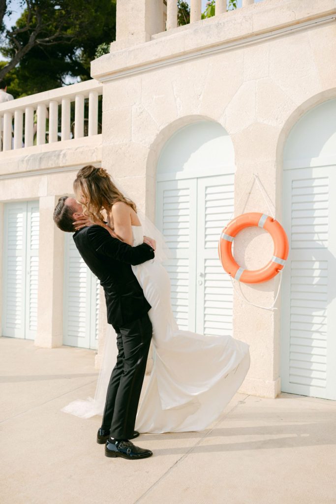 hvar wedding couple