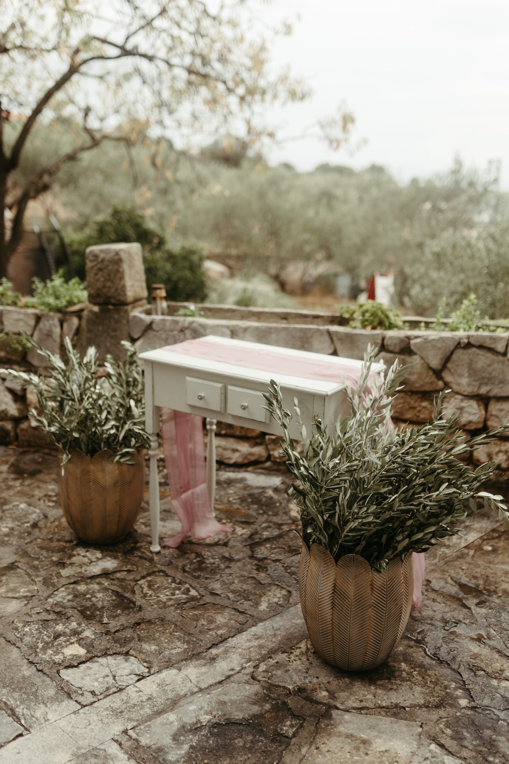 ceremony table brac wedding