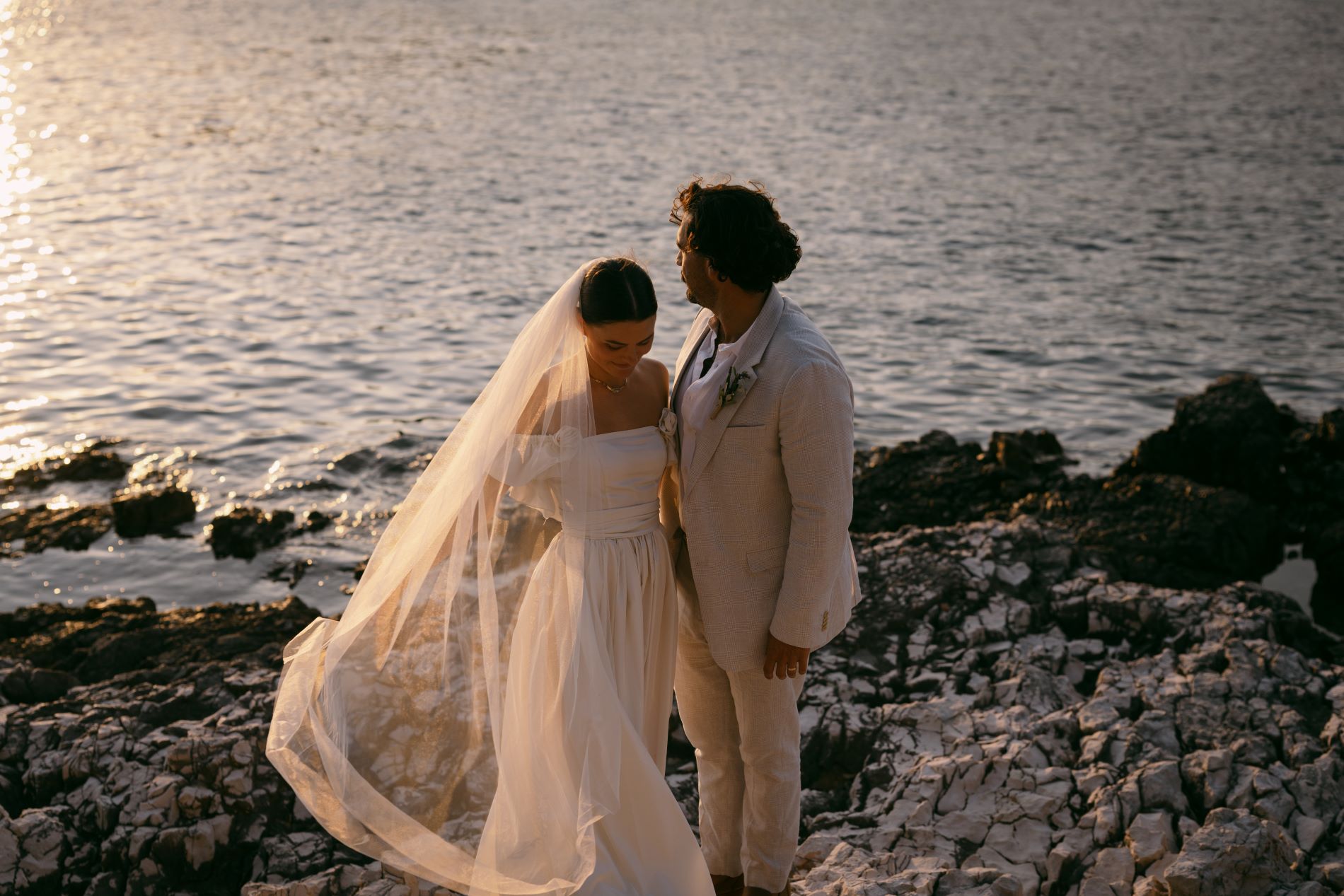 hvar wedding couple