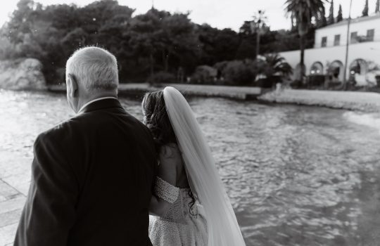 villa dalmacija bride and father