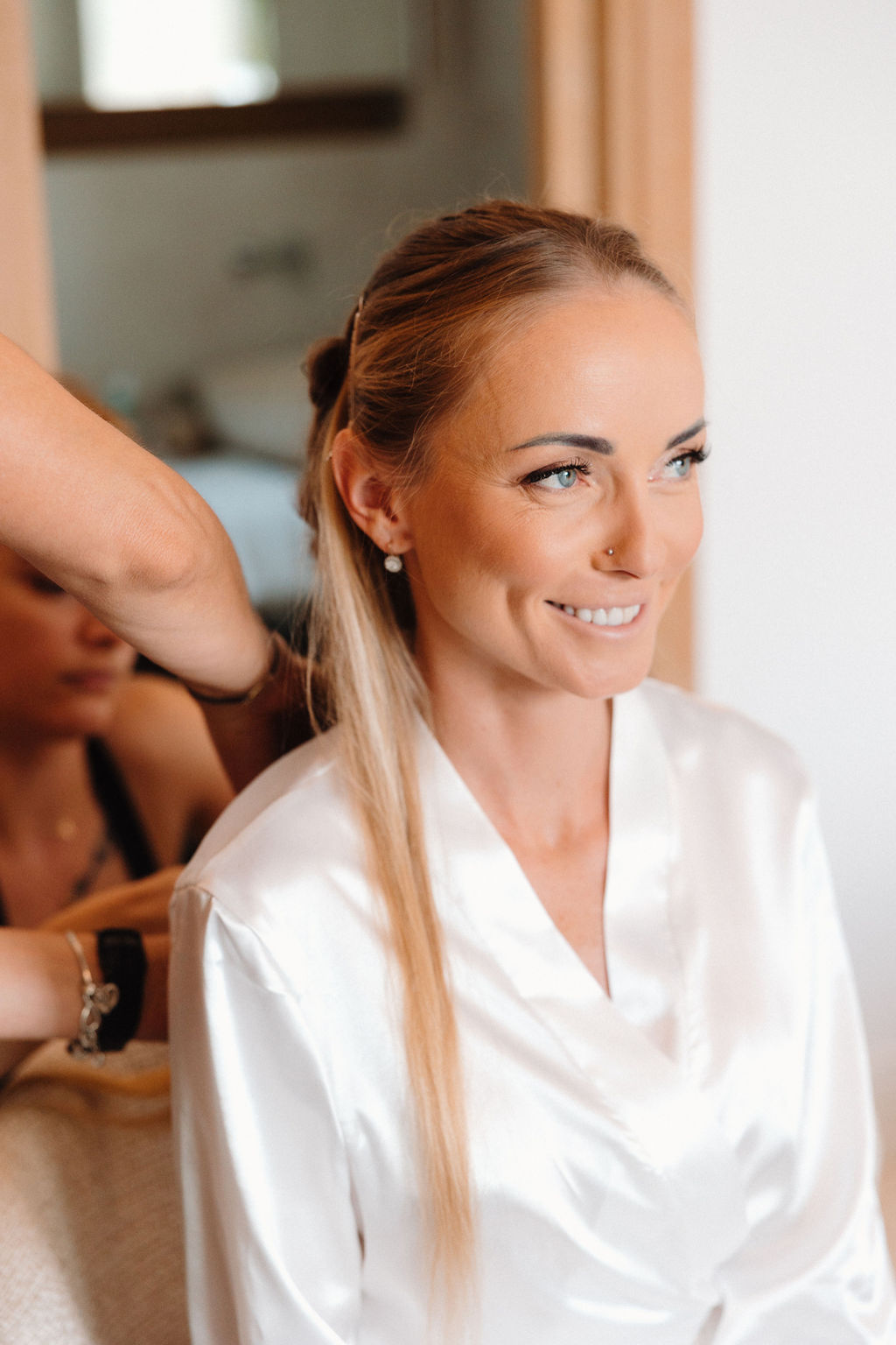 bride getting ready croatia