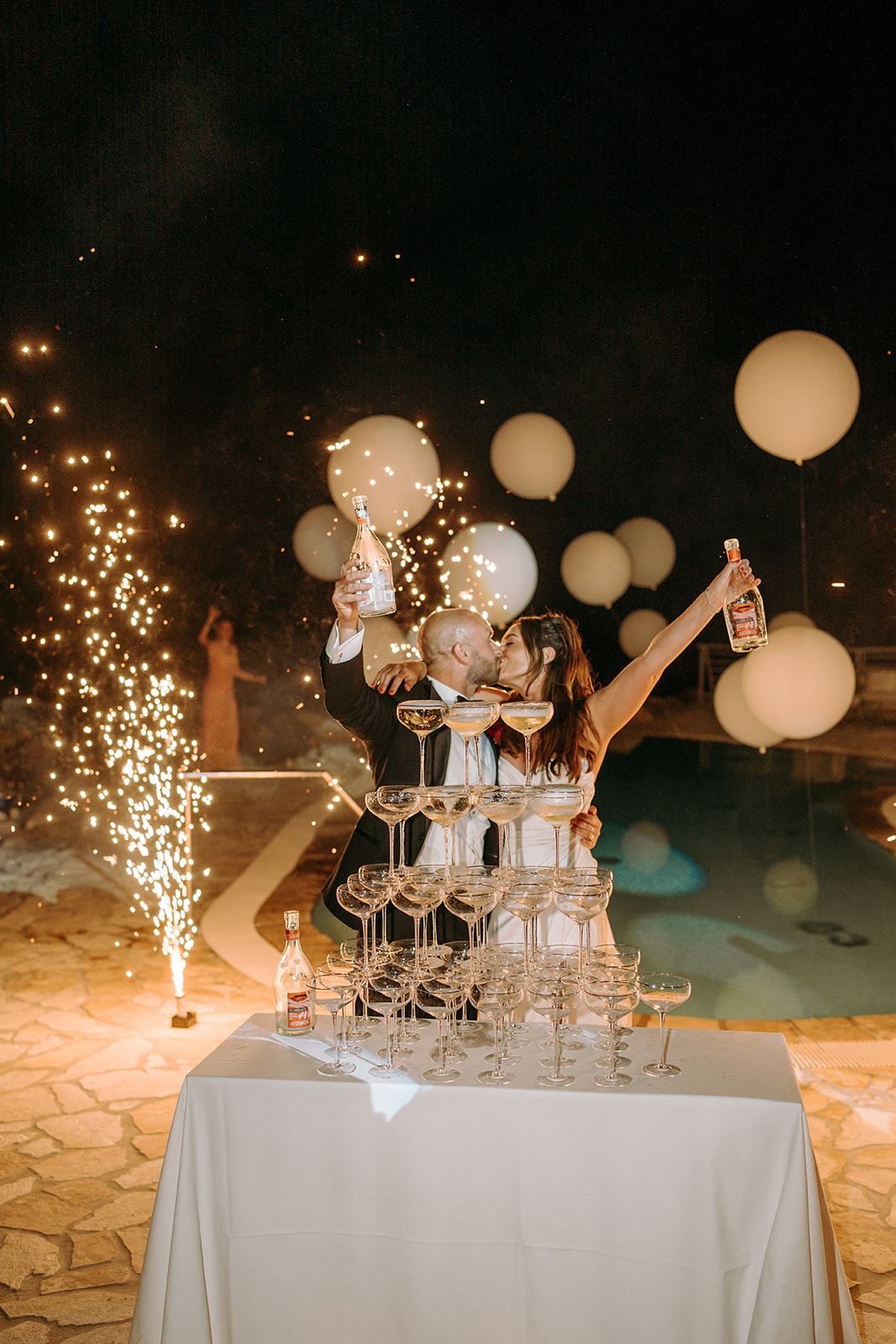 champagne tower