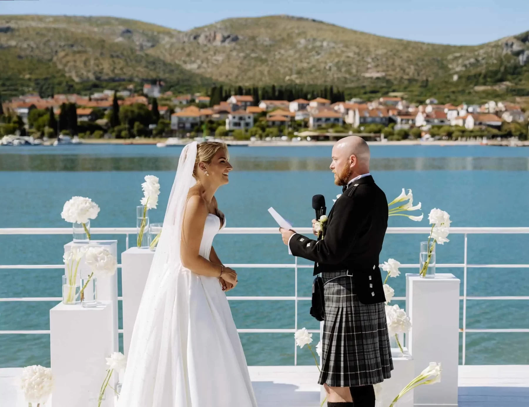 Luxury wedding ceremony in Dubrovnik old town
